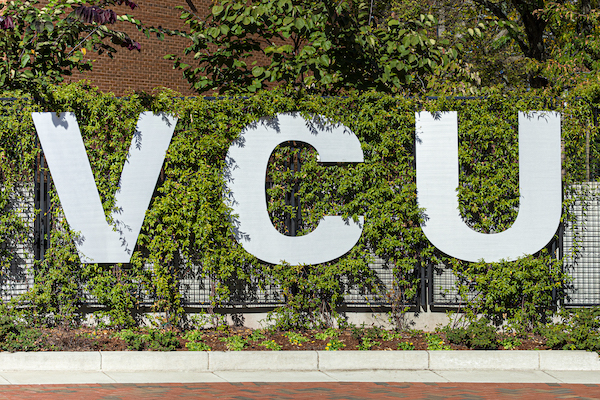 VCU sign on campus